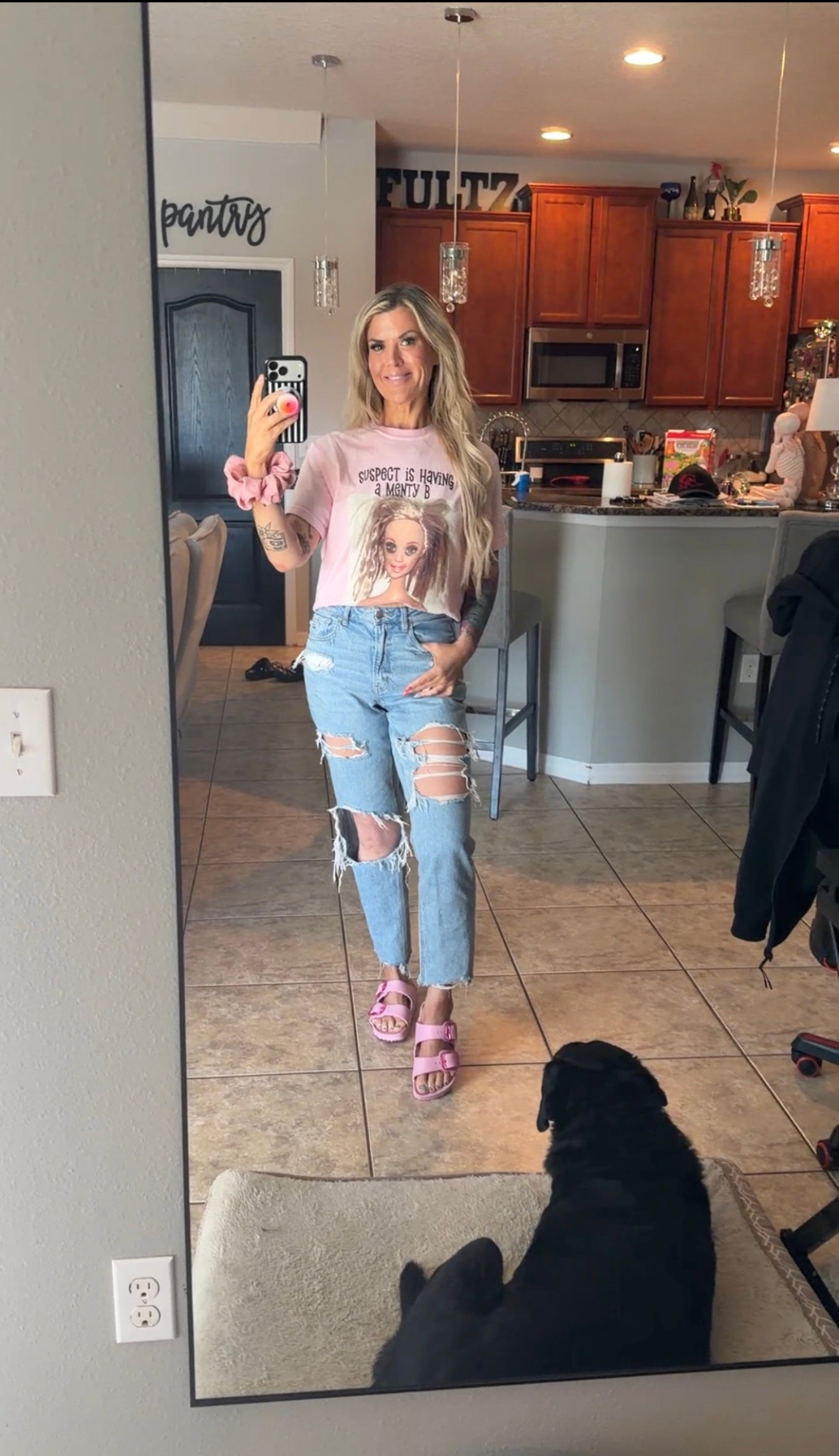 SUSPECT IS HAVING A MENTY B