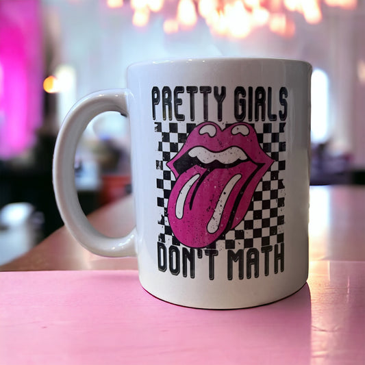 Pretty Girls Dont Math mug