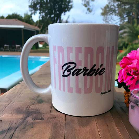 Freedom Barbie mug