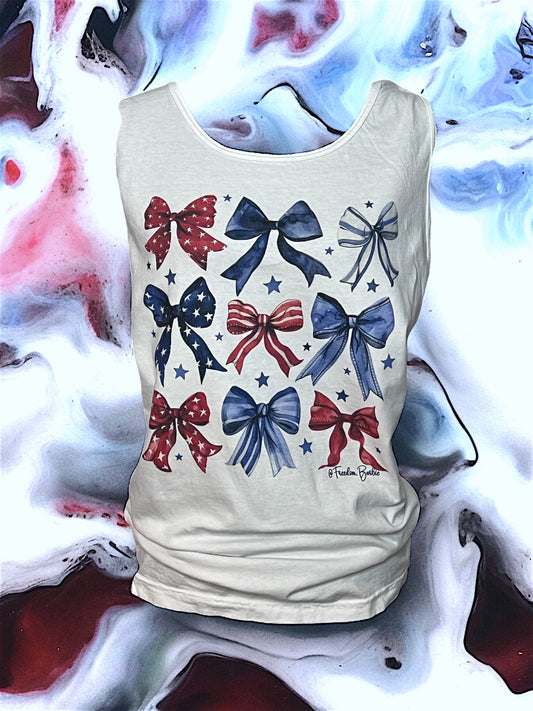 AMERICAN SWEETHEART BOWS TANK