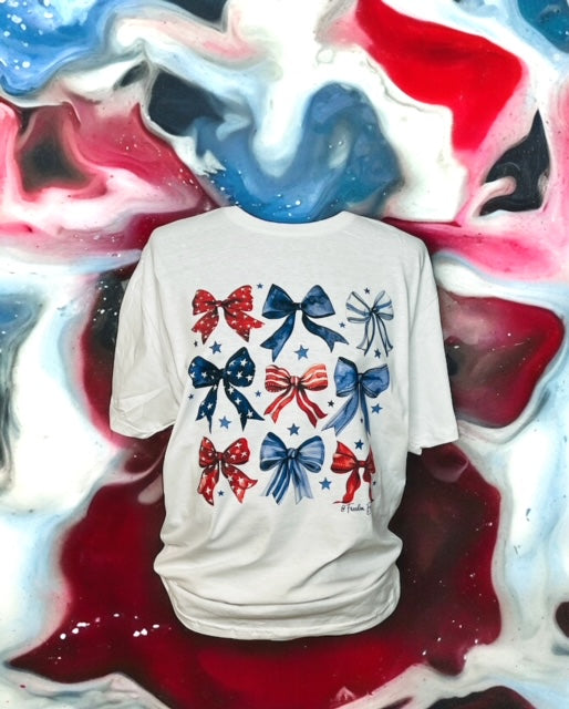 AMERICAN SWEETHEART BOWS TEE